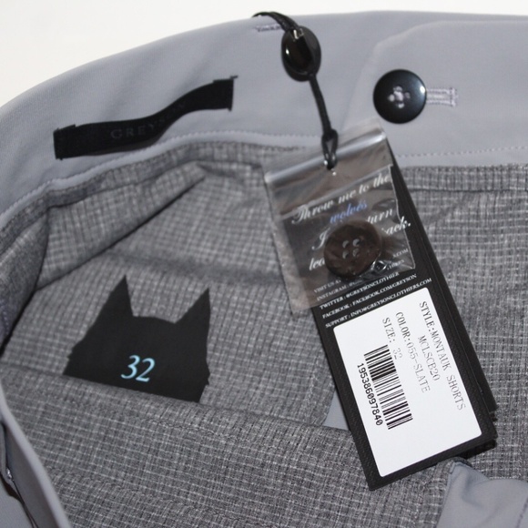 $128 Greyson Golf Shorts Mens Size 32 34 36 38 40 Montauk Performance Slate 10" - Picture 9 of 9